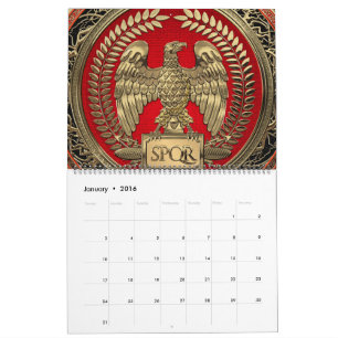[100] Gold Roman Imperial Eagle Calendar
