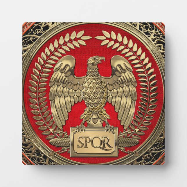 [100] Gold Roman Imperial Eagle Plaque (Front)