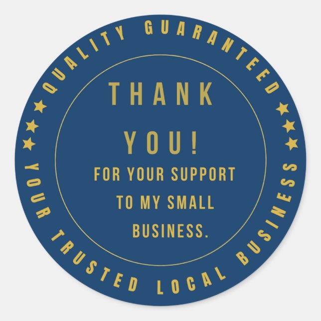 100 % Guaranteed Satisfaction | Quality Guaranteed Classic Round Sticker (Front)