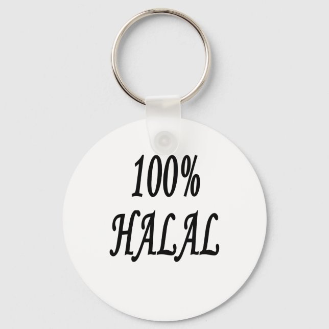 100% HALAL KEY RING (Front)