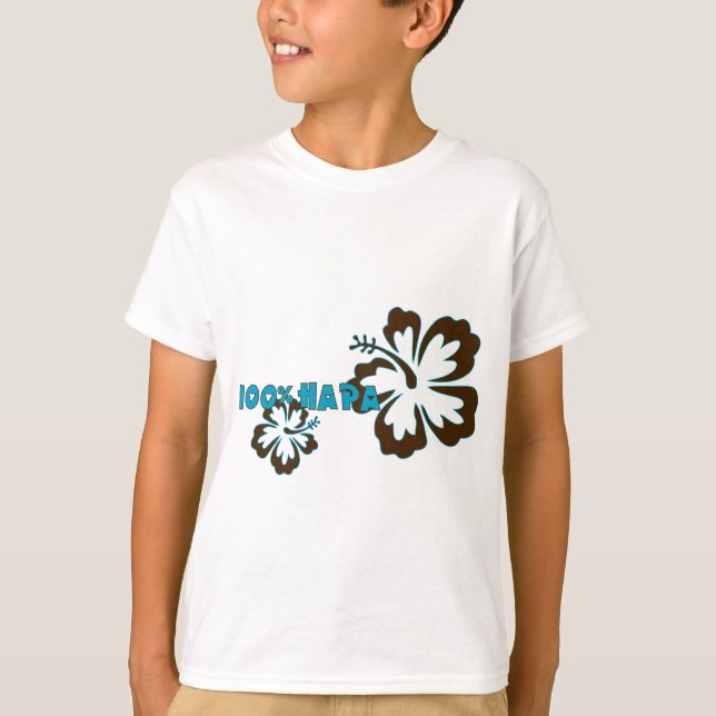 100% Hapa (with Hibiscus) T-Shirt (Front)