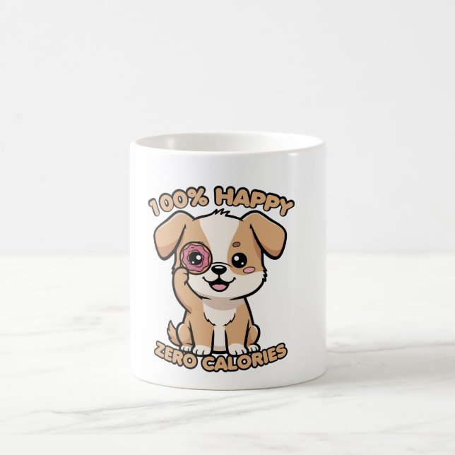 100% Happy Zero Calories Coffee Mug (Center)
