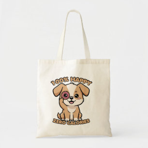 100% Happy Zero Calories Tote Bag