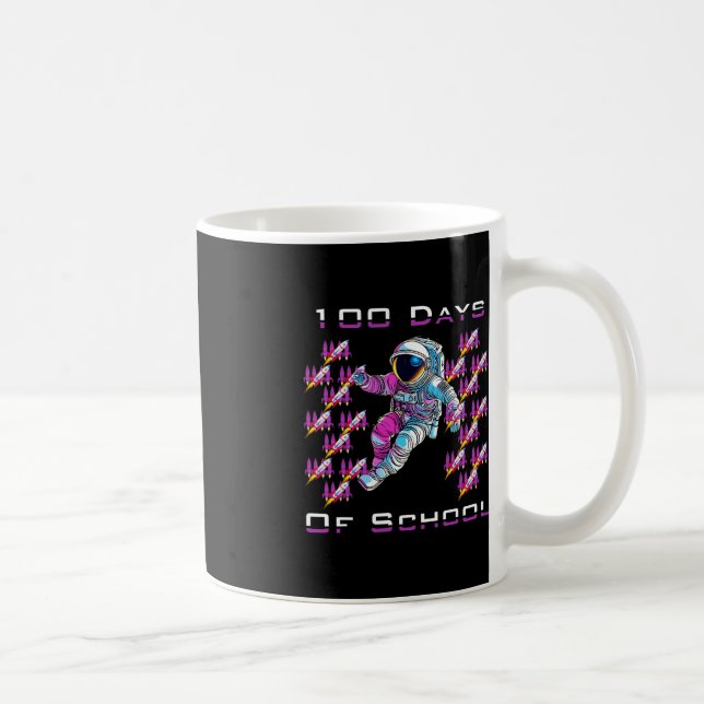100 hundred Days of School Astronauts and Space Ro Coffee Mug (Right)