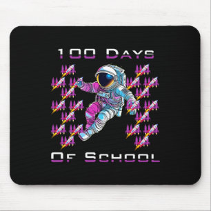 100 hundred Days of School Astronauts and Space Ro Mouse Pad