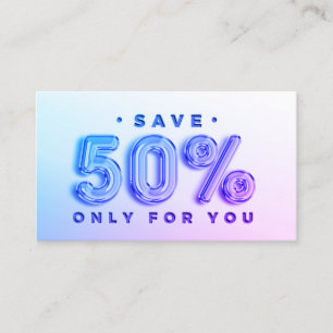 100 INSERT QR CODE 50%OFF DISCOUNT LOGO PINK