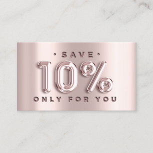 100 INSERT QRCODE 10%OFF Custom Logo Rose Blush