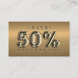 100 INSERT QRCODE 50%OFF Online Shop Logo Gold