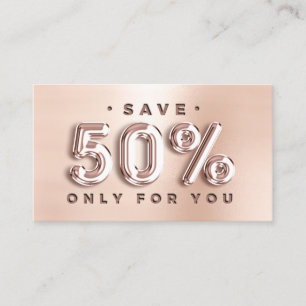 100 INSERT QRCODE 50%OFF ROSE Insert Pink Balloons