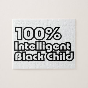 100% Intelligent Black Child Jigsaw Puzzle