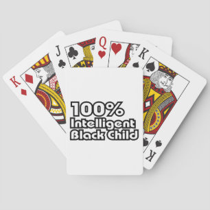 100% Intelligent Black Child Playing Cards