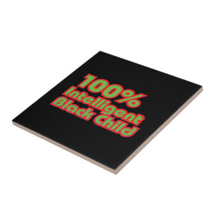 100% Intelligent Black Child Tile
