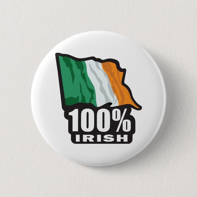 100%-IRISH 6 CM ROUND BADGE (Front)
