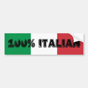 100% Italian Bumper Sticker