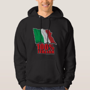 100% Italian Flag Hoodie