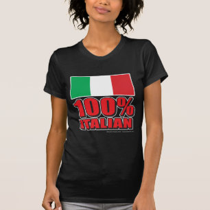 100% Italian Flag T-Shirt