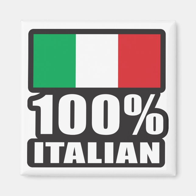 100%-Italian Magnet (Front)