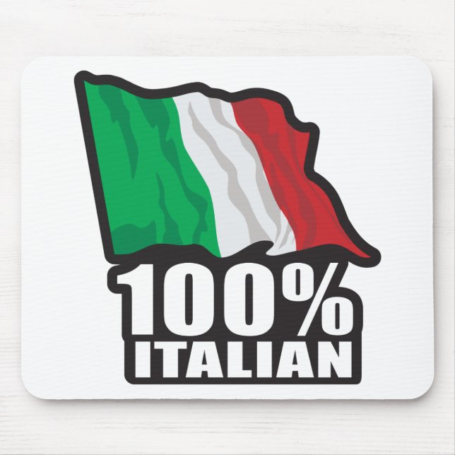 100% Italian Mouse Pad (Front)