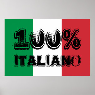 100% Italiano Print