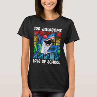 100 Jawsome Days Of School Happy 100th Days Of Sch T-Shirt