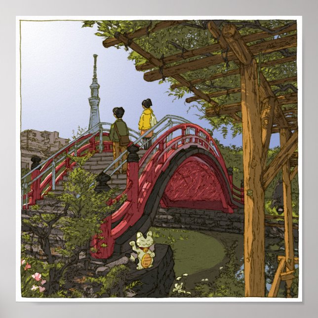 100:Kameido Tenjin/Kameido Poster (Front)