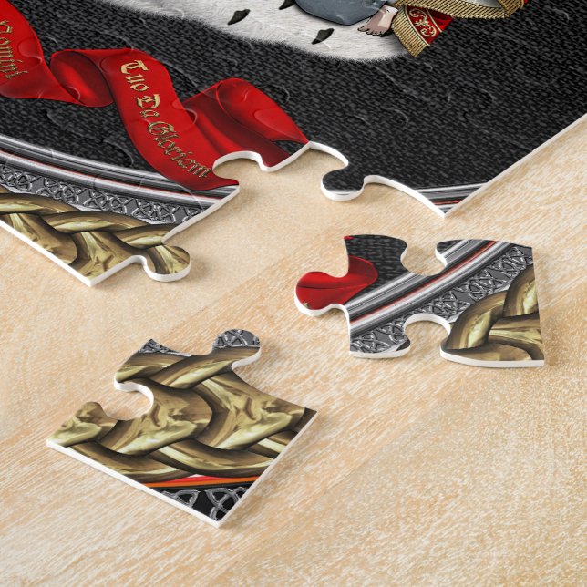[100] Knights Templar Coat of Arms Jigsaw Puzzle (Side)