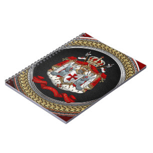 [100] Knights Templar Coat of Arms Notebook
