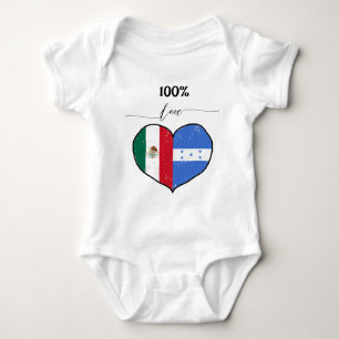 100 Love Honduran and Mexican Baby Bodysuit