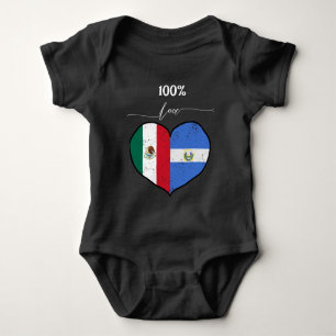 100 Love Salvadoran and Mexican Baby Bodysuit