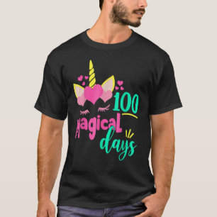 100 Magical Days 100th Day Of School Girl Unicorn T-Shirt