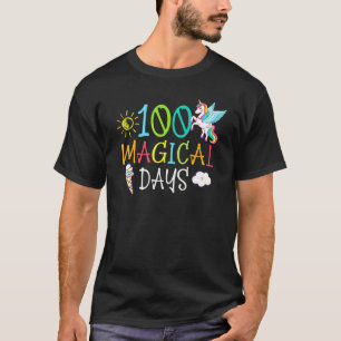 100 Magical Days 100th Day Of School Unicorn Teach T-Shirt