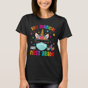 100 Magical Days Of First Grade School Unicorn Mas T-Shirt