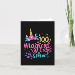 100 Magical Days Of School  Card