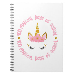 100 magical days of school notebook