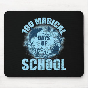 100 Magical Days Of School Ocean Biology Mouse Pad