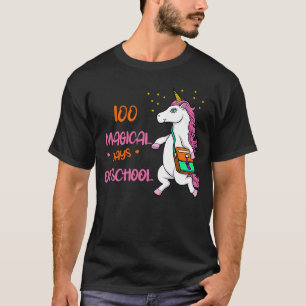 100 magical days of school unicorn for girls and s T-Shirt