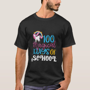 100 Magical Days of school Unicorn Teacher Girls 1 T-Shirt