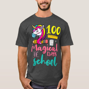 100 Magical Days of School Unicorn Teacher Studen T-Shirt