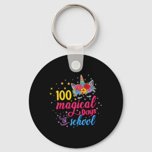 100 Magical Days Unicorn Kids Costume 100th Day Of Key Ring