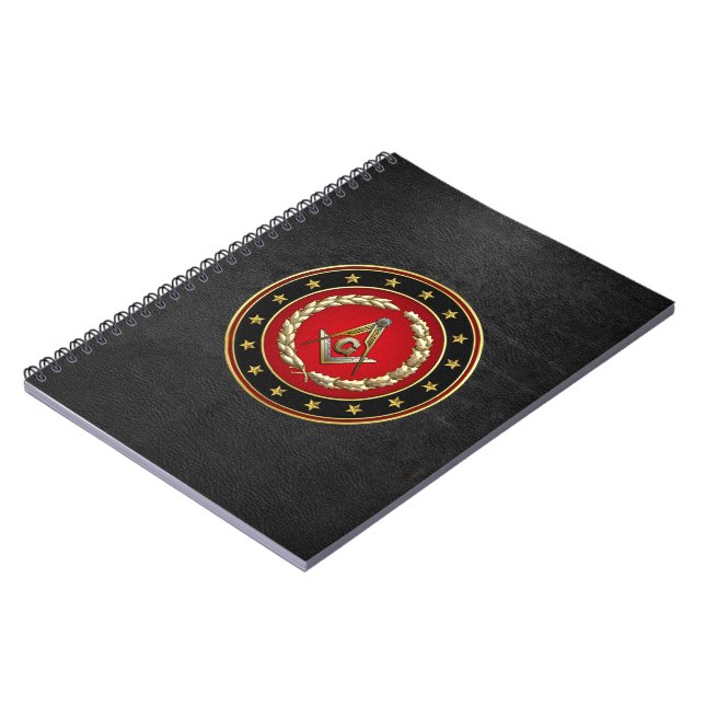 [100] Masonic Square and Compasses [3rd Degree] Notebook (Left Side)