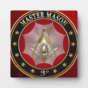 [100] Master Mason - 3rd Degree Square & Compasses Plaque