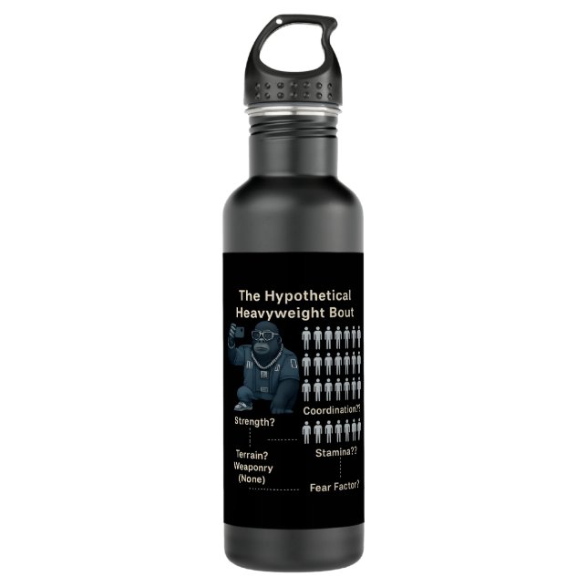 100 Men vs Cool Gorilla 710 Ml Water Bottle (Front)