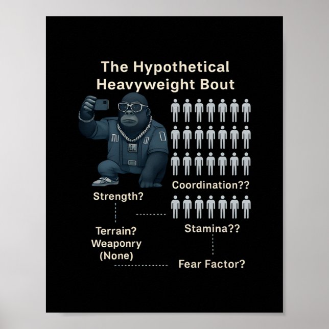 100 Men vs Cool Gorilla Poster (Front)