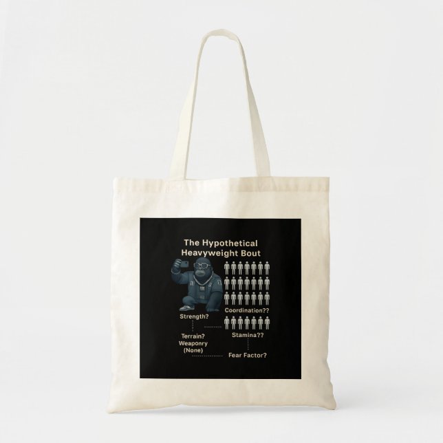 100 Men vs Cool Gorilla Tote Bag (Front)