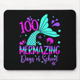 100 Mermazing Days Mermaid 100th Day Of School Gir Mouse Pad