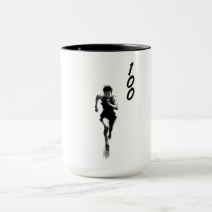 100 metres mug
