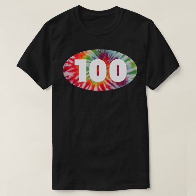 100 Mile Ultramarathon Tie Dye Ultra T-Shirt (Design Front)