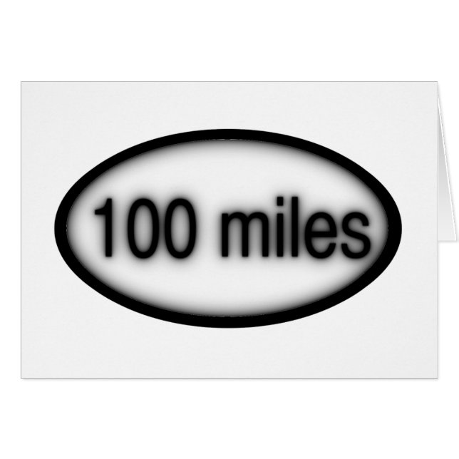 100 miles (Front Horizontal)