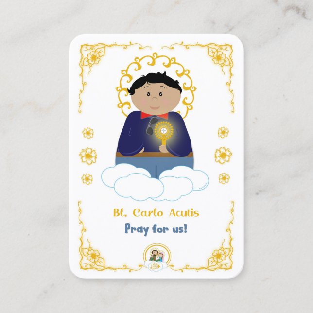 100 Mini Bl. Carlo Holy Cards (Front)