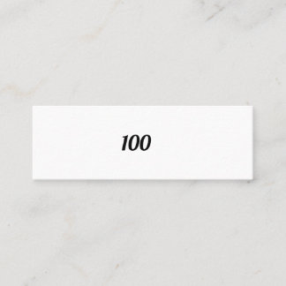 100 MINI BUSINESS CARD